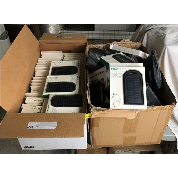 Lot of Approx. 80 Solar Panel Chargers 5000 mAH