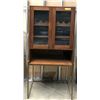 Image 2 : Double-door wine cabinet w/ shelves (approx. 34in wide x 18in depth x 71in tall)