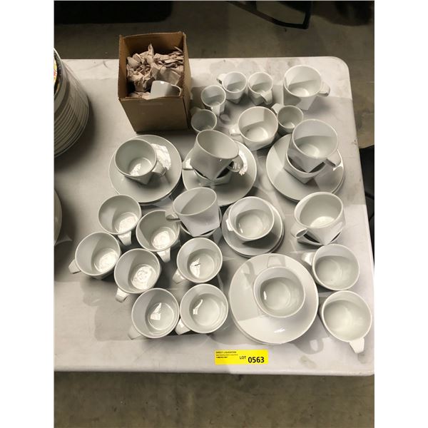 50 pcs Cordon Bleu teacups & espresso cups set