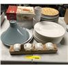 Image 2 : Group of assorted Bone China plates/ plastic plates/ durobor cups espresso cups etc.