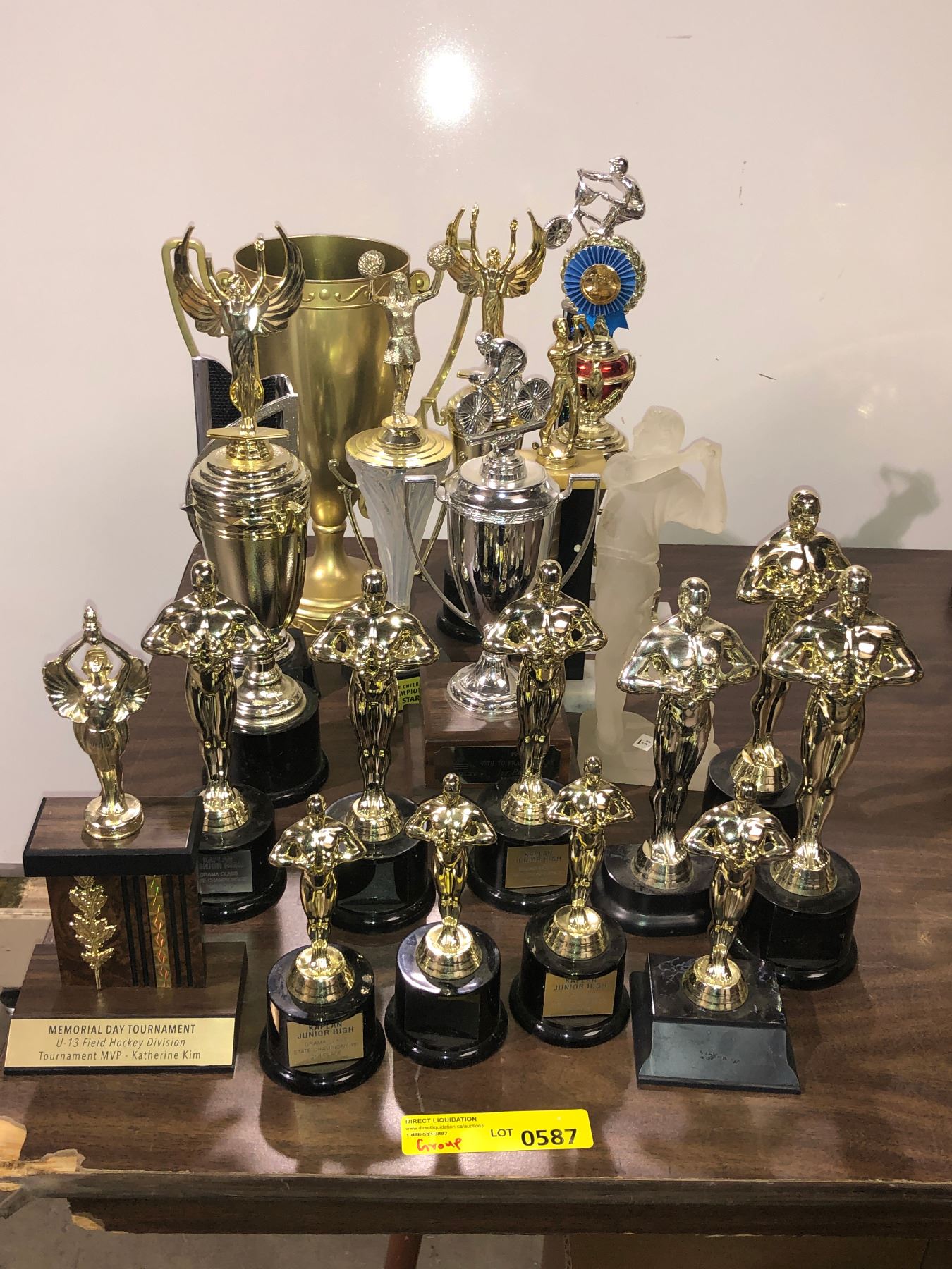 Propeller Trophy Large group of assorted prop trophies