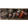 Image 2 : Group of assorted tanks/ keg/ pressure extinguisher