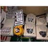 Image 2 : Shelf lot of assorted exit signs/ bulbs/ street crossing pedestrian button/ fire alarm lights etc.