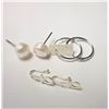 Image 2 : Silver 3 Earring Set, Suggested Retail Value $160