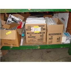 SHIPPING SUPPLIES UNDER TABLE