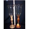 Image 1 : CANDLESTICKS WITH GLOBES