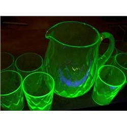 GREEN DEPRESSION GLASS