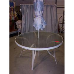 PATIO TABLE W/ UMBRELLA
