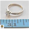 Image 1 : NEW SIZE 7 PLATINUM PLATED CHANNEL 6X6MM CZ RING