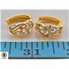 Image 1 : NEW GOLD PLATED LEVERBACK EARRINGS WITH