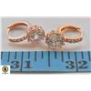 Image 1 : NEW ROSE GOLD PLATED LEVERBACK EARRINGS