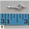 Image 1 : NEW PLATINUM PLATED 4X4MM CZ PENDANT