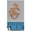 Image 1 : NEW ROSE GOLD PLATED CRADLE PENDANT WITH