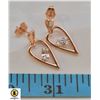 NEW ROSE GOLD PLATED ARROW EARRINGS WITH