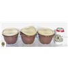 Image 1 : VINTAGE TUPPERWARE- SET OF 3 LIDDED BOWLS