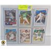 Image 1 : 6 BASEBALL SUPERSTAR ROOKIE CARDS