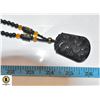 Image 1 : BLACK OBSIDIAN DRAGON PENDANT NECKLACE
