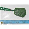 NATURAL JADE DRAGON PENDANT NECKLACE