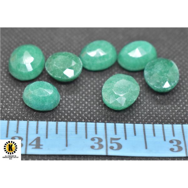 #53-GENUINE GREEN JADEITED GEMSTONE  59.75 CT