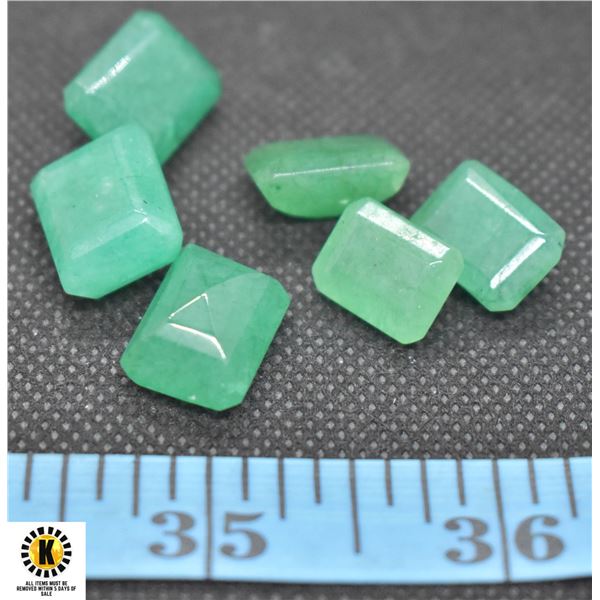 #49-GENUINE GREEN JADEITED GEMSTONE 68.80 CT