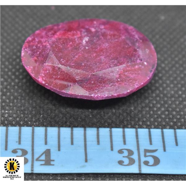 #33-GENUINE RED RUBY GEMSTONE 93.50 CT