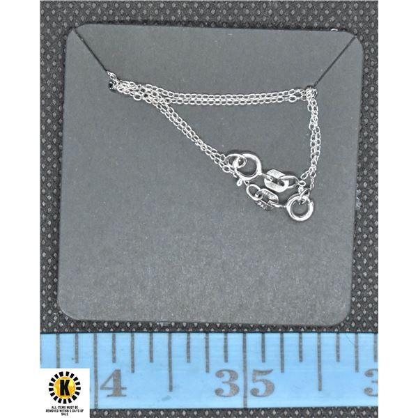 #78-STERLING SILVER NECKLACE 2 PICS /18  