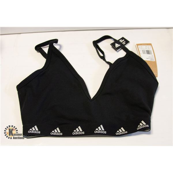 NEW ADIDAS WOMENS D-DD XS LIGHT SUPPORT BLACK BRA