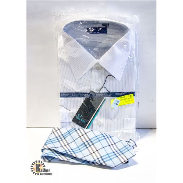 NEW MENS DRESS SHIRT 18 NECK PLUS TIEÿ