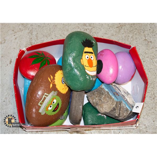 PAINTED ROCKS SESAME STREET