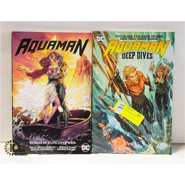 2 DC AQUAMAN BOOKS NEW