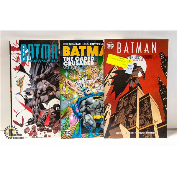 3 NEW BATMAN BOOKS