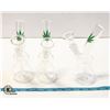 Image 1 : 3 CLEAR GLASS BONGS WITH WEED