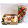 Image 1 : BOX OF UNSEARCHED ASSORTED CHRISTMAS DECOR