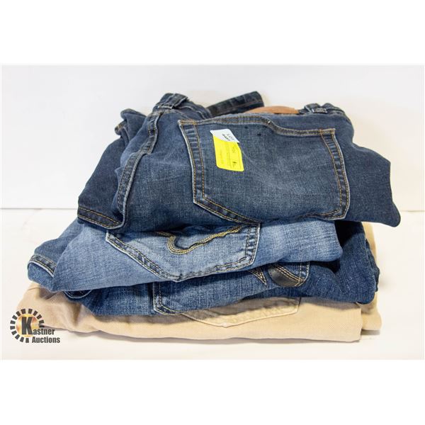 4 PAIRS MENS JEANS 34x32 ESTATE