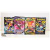 Image 1 : 4 GENUINE POKEMON VARIOUS BOOSTER PACKS, SEALED