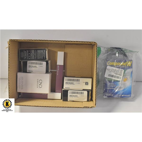 FLAT OF DRUGSTORE MERCHANDISE / HEALTH & BEAUTY