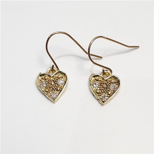 S241-231 10K 6 DIAMONDS EARRINGS