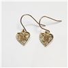 Image 1 : S241-231 10K 6 DIAMONDS EARRINGS