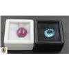 Image 1 : NATURAL RUBY 8.10CT & BLUE TOPAZ 4.11CT