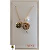 Image 1 : GOLD TONE FRESHWATER PEARL DESIGNER TYPE NECKLACE