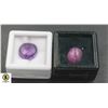 Image 1 : NATURAL AMETHYST 5.55CT& HEATED RUBY 9.70CT