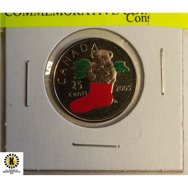 2005P COLOURED CANADA COMMEMORATIVE COIN