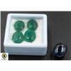 Image 1 : NATURAL  SAPPHIRE 22.16CT & GREEN JADE 31.95CT
