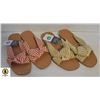 Image 1 : 2 PCS SUMMER CROSSED FLAX SLIPPERS WOMANS