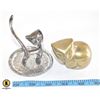 Image 1 : VINTAGE CAT COLLECTIBLES SILVER AND BRASS