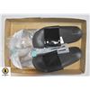 Image 1 : NEW XHILARATION SLIDES, 2 PAIRS WHITE & BLACK