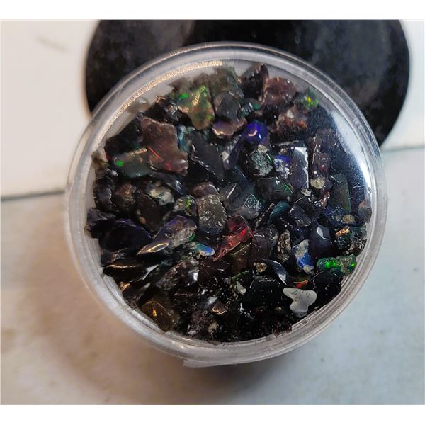 LOT OF 13 CTS OF NATURAL BLACK ETHIOPEAN OPAL