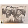 Image 1 : VINTAGE PORTRAIT OF JOHN WAYNE WITH ANOTHER ACTOR