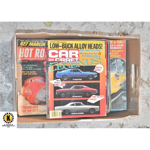 20 HOT ROD & 39 CAR CRAFT ETC. MAGAZINES