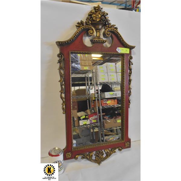 VINTAGE ANTIQUE LOOK MIRROR 32"TALL X 15"